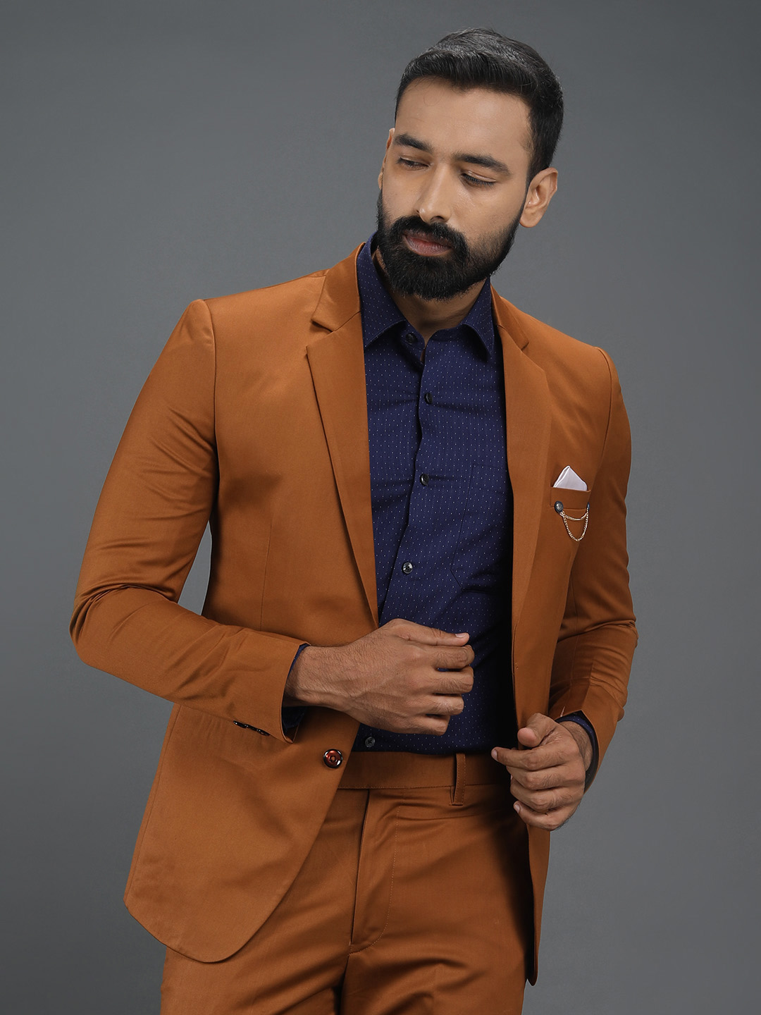 Rent/Buy Burnt Orange 2 Piece Suit | Home Trial | Free Delivery I Bought A New Suit For