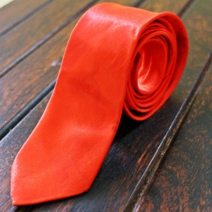 Shiny Red Tie
