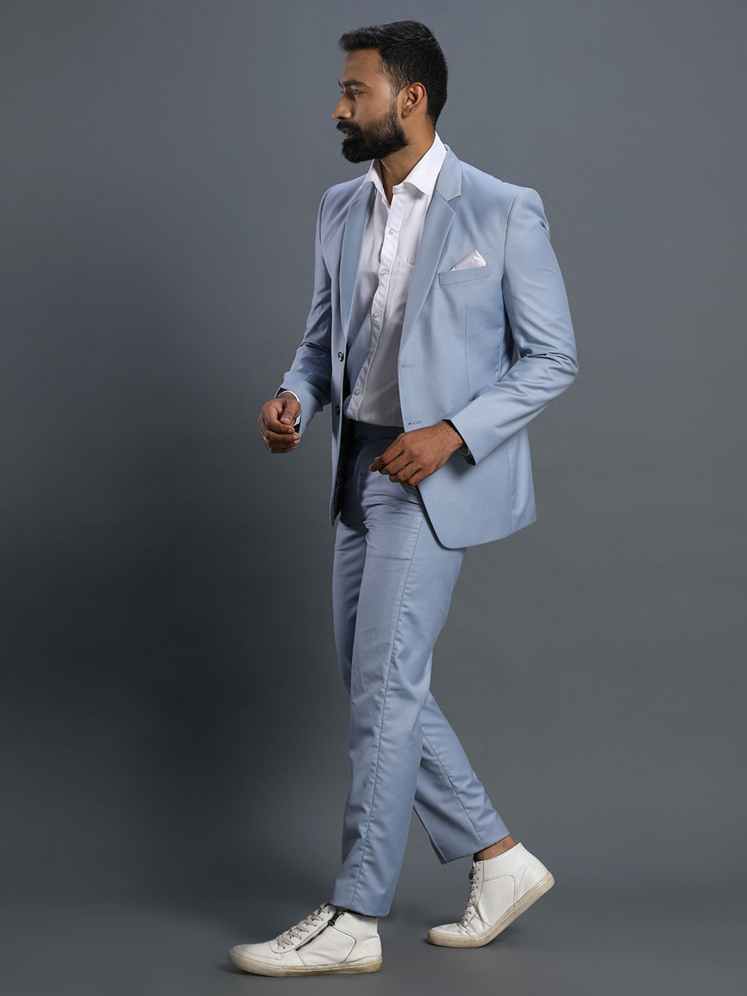 displaying image of Sky Blue 2 Piece Suit