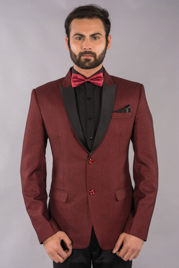 Rent/Buy Maroon Tuxedo | Home Trial | Free Delivery | CandidKnots
