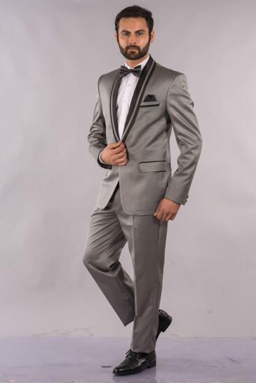 Rent/Buy Silver Matte Tuxedo | Home Trial | Free Delivery | CandidKnots
